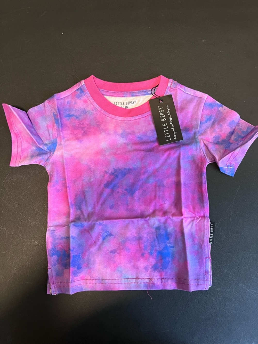 Little Bipsy Pink Watercolor Tee